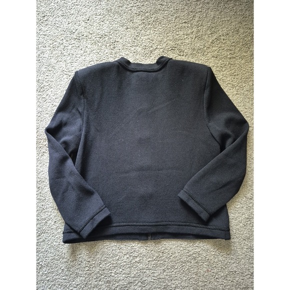 St. John Collection By Marie Gray Wool Black Blazer - Size: 8 - Picture 5 of 6